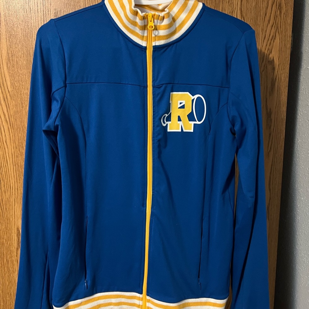 Riverdale Varsity polyester/spandex zip up jacket never worn.